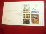 Plic FDC - cu Bloc 4 val.- Colectia Mileniului - 2000 Canada