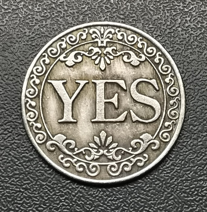 Moneda norocoasa de &quot;dat cu banul&quot; medalie, jeton