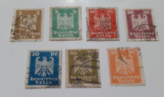 Timbre Germania 1924 - 7 Valori Complet Stampilat foto