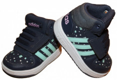 Ghete bascheti Adidas Hoops Mid 2.0, marimea 19, STARE IMPECABILA! foto