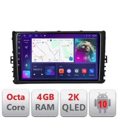 Navigatie Toyota Corolla 2017-2018 C-AURIS-2017 Android Octa Core Ecran 2K QLED GPS 4G 4+32GB 360 KIT-auris-2017+EDT-E409-2K CarStore Technology foto