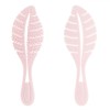Perie Păr Plastic Roz, Model Pană Ondulat, 23cm - Antistatică, Descurcă Ușor