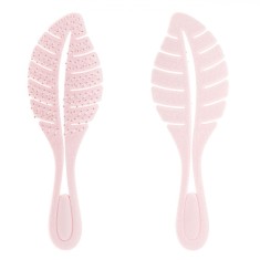 Perie Păr Plastic, Model Pană Ondulat, Culoare Roz, Dimensiuni 23x7 cm