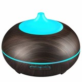 Difuzor aromaterapie cu ultrasunete si lumina LED 7 culori V-Rising VR-N09 550 ml wenge, Vrising