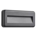 Aplica exterior cu LED Lunera D KL121053, 4W, 440 / 520 / 500lm, lumina calda / neutra / rece, pentru scari, gri, modern