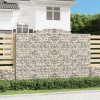 VidaXL Coșuri gabion arcuite 5 buc. 300x50x200/220 cm, fier galvanizat 3146794