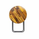 Masa rotunda plianta cu blat MDF, diametru 60 cm, inaltime 69.5 cm