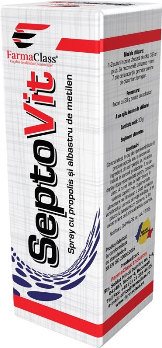 Septovit spray propolis si albastru metilen 30ml