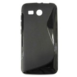 Husa silicon S-line neagra pentru Huawei Ascend Y511