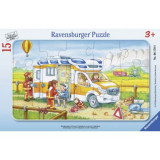 Puzzle Ambulanta Tip Rama, 15 Piese, Ravensburger