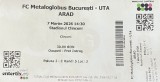 Bilet Metaloglobus Bucuresti v UTA Arad 07.03.2026 Superliga