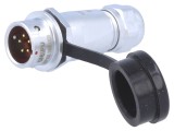 Mufă SF12 Tată 5 PIN IP67 4-6.5mm 5A 180V