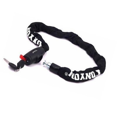 Antifurt bicicleta, lant cu manson textil, 6mm x 90cm, cheie, ATT-0111 foto