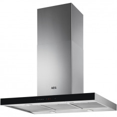 Hota decorativa AEG DIE5961HG, Putere de absorbtie 700 mc/h,1 motor, Touch control, 90 cm, Inox/Negru