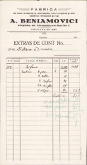 A2751N Fabrica de sobe smălțuițe și nesmălțuite, tuburi engleze și alte, cărămizi refractare și roșii A Beniaminovici, Chișinău, Basarabia