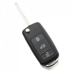 Audi A8 - Carcasa cheie tip briceag cu 3 butoane, fara buton de panica -... foto