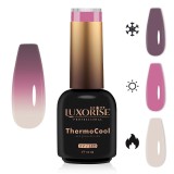 Cumpara ieftin Oja Semipermanenta Termica 3 Culori LUXORISE ThermoCool - Peony Petals 10ml