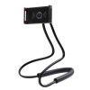Suport universal flexibil Lazy Neck negru pentru telefon, Oem