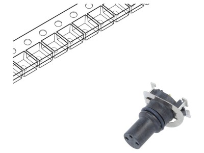 Conector M8 Mamă 3PIN Vertical PCB 3A 60V foto