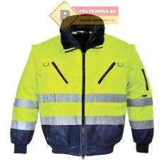 Jacheta reflectorizanta pentru protectie scurta foto