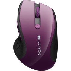 Wireless mouse, optical tracking - blue LED, 6 buttons, DPI 1000/1200/1600, Purple pearl glossy