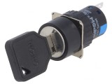 &Icirc;ntrerupător cu cheie SPDT 2 Pini &Oslash;16mm