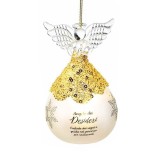 Ornament brad Craciun Inger sticla multicolora cu led RT &Oslash; 6,5 x 10,5 H