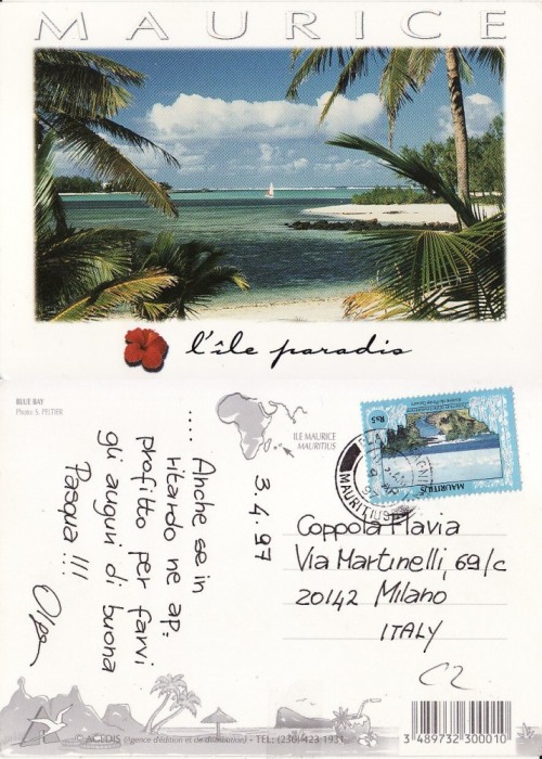 Ilustrata Insulele Mauritius (Franta )-vedere