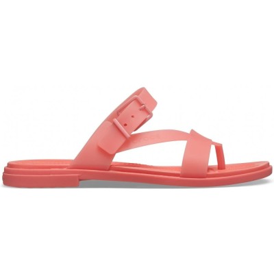 Sandale Crocs Tulum Translucent Toe Post Roz - Fresco foto