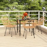 VidaXL Set mobilier de grădină, 5 piese, poliratan