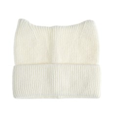 Caciula alba cu urechi