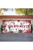 Banner pentru ușa de garaj de Halloween, 6 x 13ft decorațiuni de garaj de Halloween &icirc;nfricoșătoare pentru exterior B