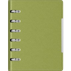 Agenda organizer A6 cu 6 inele verde deschis
