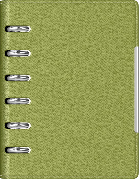 Agenda organizer A6 cu 6 inele verde deschis