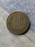 MONEDA-20 FILLER 1893 - UNGARIA, Europa