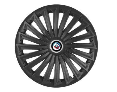 Set 4 capace roti pentru BMW Nou, model Joy Black, R15 foto
