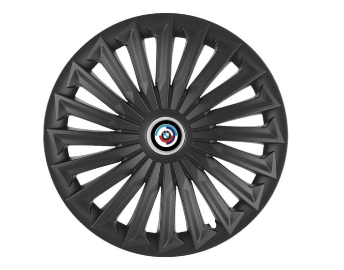 Set 4 capace roti pentru BMW Nou, model Joy Black, R15