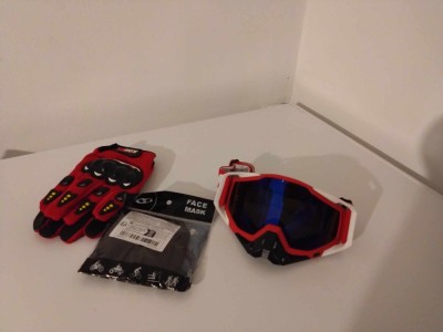 Set accesorii off road:cagula,ochelari,manusi foto