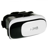 Cască Realitate Virtuală, i-JMB, V1, Suport Telefon, Lentile Optice HD, Negru-Alb, Oem