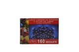 Instalatie de Craciun, sirag luminos cu 8 jocuri de lumini, 160 de beculete albastre, 8 m, Regency