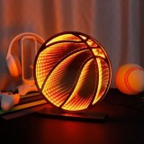 Lampa LED Infinity Mirror Minge Baschet | Negru-Portocaliu | USB