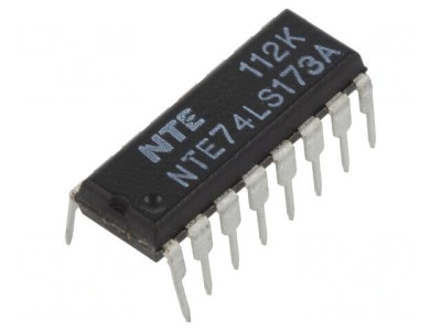 Flip-Flop D 4bit Digital TTL THT foto