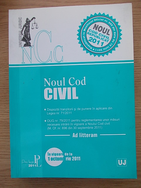 NOUL COD CIVIL-AD LITTERAM-R6D