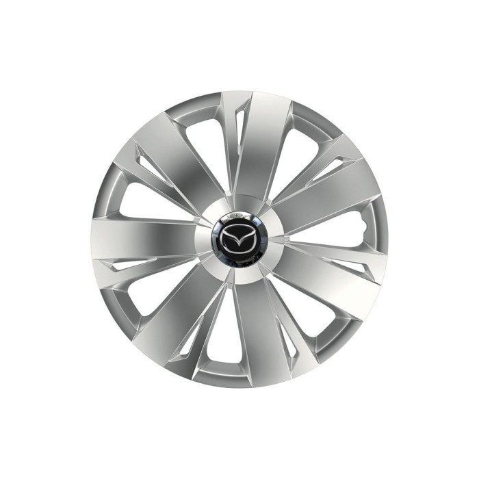 Set 4 capace roti Cu Inel Cromat Energy R16 Compatibil Cu Mazda