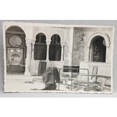 DECOR PENTRU UN FILM DESPRE ASEDIUL SEVASTOPOLULUI DIN 1854 - 1854 , ALTARUL MONUMENTULUI , FOTOGRAFIE TIP CARTE POSTALA , MONOCROMA, NECIRCULATA , P