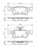 BOSCH 0 986 494 715 set placute frana,frana disc