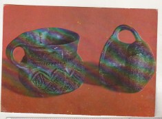 bnk cp Ploiesti - Muzeul de istorie - Vase din epoca bronzului - necirculata