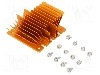Radiator extrudat, aluminiu, 61mm x 58mm, auriu, Advanced Thermal Solutions - ATS-1106-C1-R0