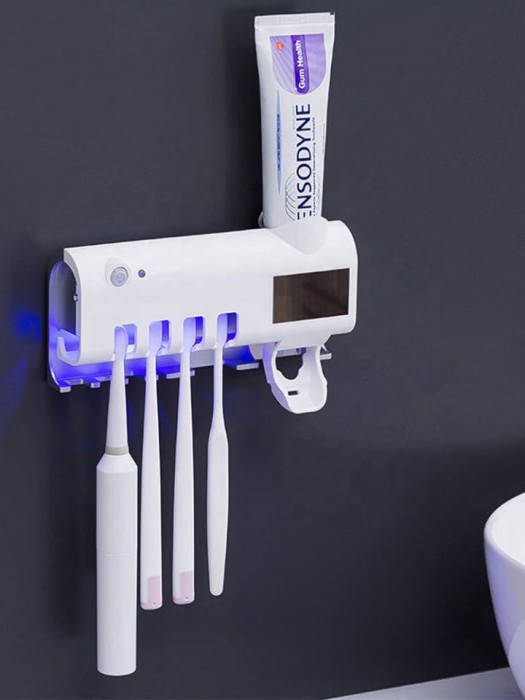 Dozator Pasta De Dinti - Suport Periute Cu Functie de sterilizare