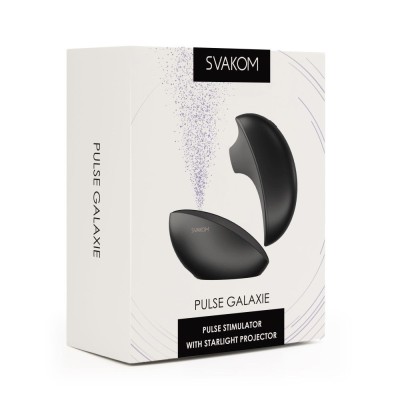 Pulse Galaxie - Stimulator clitoris, negru, 11 cm foto